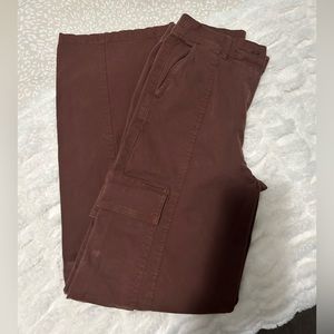 Chocolate brown cargo pants